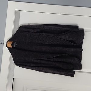 Barefoot Dreams CozyChic Lite charcoal gray/black super soft cardigan!